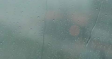 Heavy rain on the glass Stock Footage 134114119