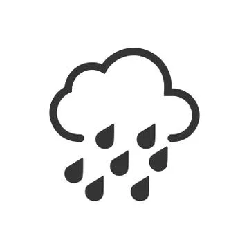Heavy Rain Icon Stock Illustration