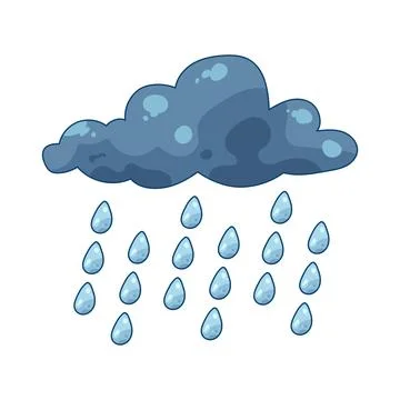 Heavy rain Stockillustratie
