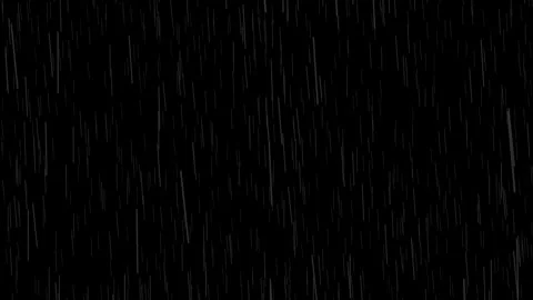 Heavy rain loop Animation on black background Stock Footage 287304896