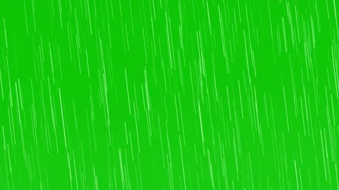 Heavy rain looping animation with dense falling raindrops on a chroma key gre Stock Footage 346707708