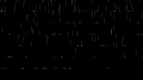 Heavy rain looping effect with white raindrops falling on black background Stock Footage 346707869