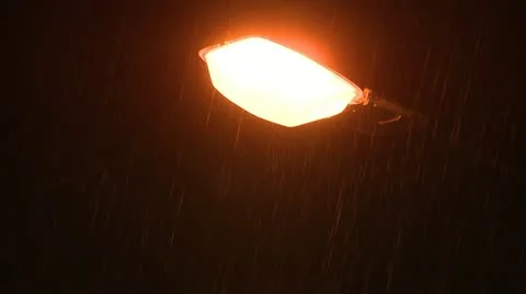 Heavy rain at night Video stock 20645982