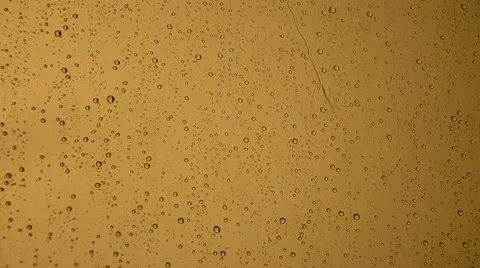 Heavy rain outside the window. Rain dripping on the glass Stock-Footage 40524421