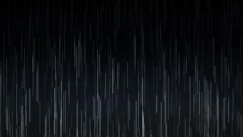 Heavy rain overlay falling vertically against a dark background for cinematic Stock Footage 346708622