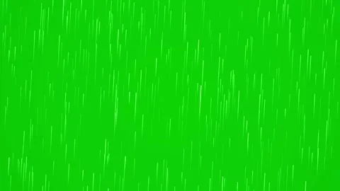 Heavy rain overlay falling vertically on green screen for video editing Stock Footage 346708639