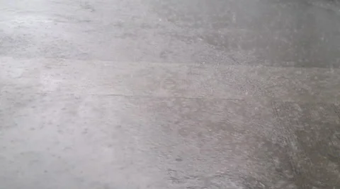 Heavy rain pouring on the ground Stock Footage 50353125