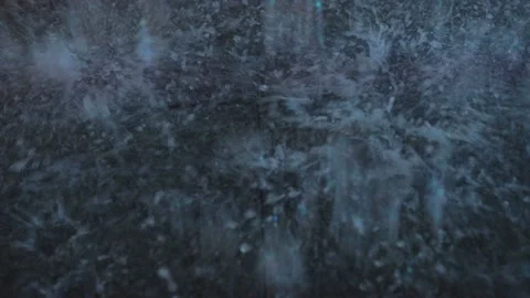 Heavy rain Raindrops hitting a wet street during cold rainy weather. Dark moody Stock Footage 233764971
