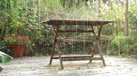 Heavy rain shower Stock Footage 804035