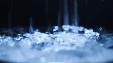 Heavy rain slow motion close up shot Stock Footage 88433722