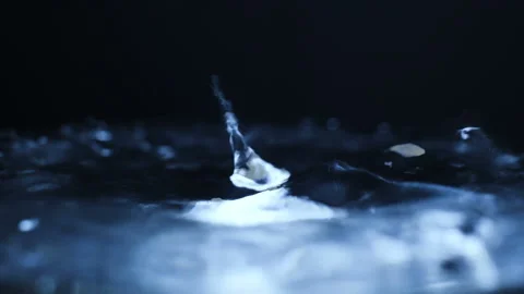 Heavy rain slow motion close up shot Stock Footage 122156953