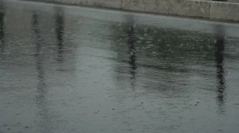 Slow Rain Stock Footage ~ Royalty Free Stock Videos | Pond5