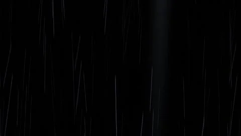 Heavy rain splashing in front of the camera against black screen. Stock Footage 242847835