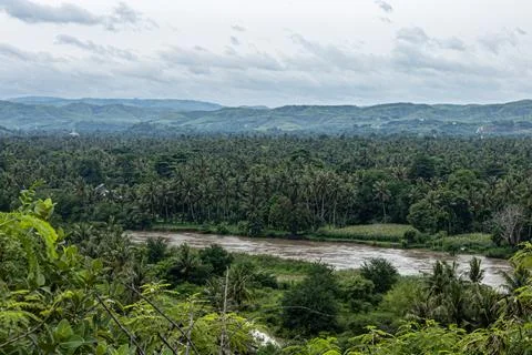 Heavy rain for two consecutive nights in East Sumba has caused a major flood Foto stock