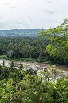 Heavy rain for two consecutive nights in East Sumba has caused a major flood Stock Photos