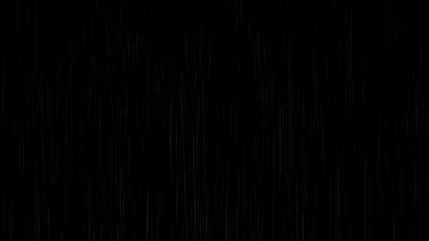 Heavy rain wall falling in front of the camera against black screen. Stock Footage 332143137