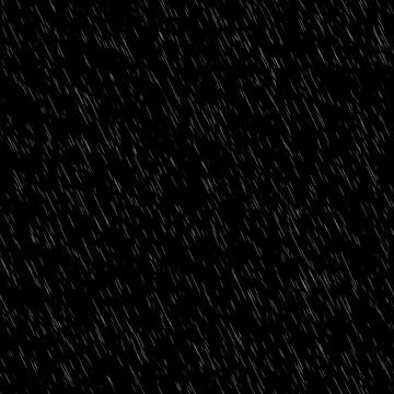 Heavy rain wall falling in front of the camera against black screen. Raindr.. Stock Photos