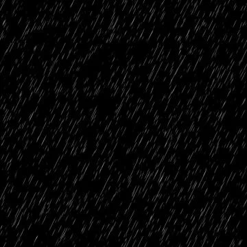 Heavy rain wall falling in front of the camera against black screen. Raindr.. Stock Photos