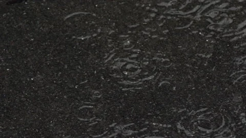 Heavy rain on a warm summer day Stock Footage 201814918