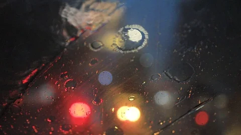 Heavy Rain while Driving, Surabaya East Java, Indonesia, Asia 動画素材 129007917