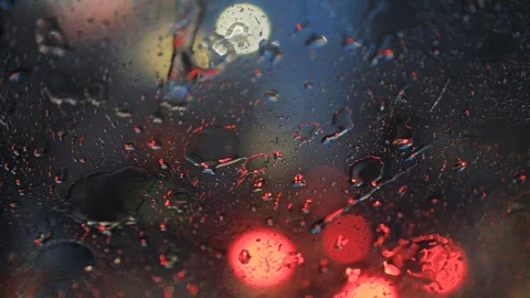 Heavy Rain while Driving, Surabaya East Java, Indonesia, Asia Video stock 129008062