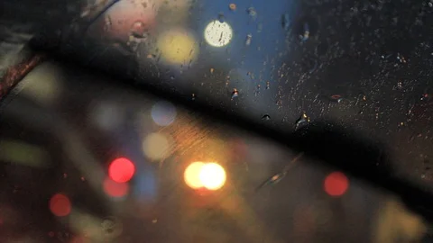Heavy Rain while Driving, Surabaya East Java, Indonesia, Asia 스톡 동영상 129008350