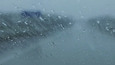 Heavy Rain while Driving in Toll Road, Surabaya East Java, Indonesia, Asia Видео 129422095