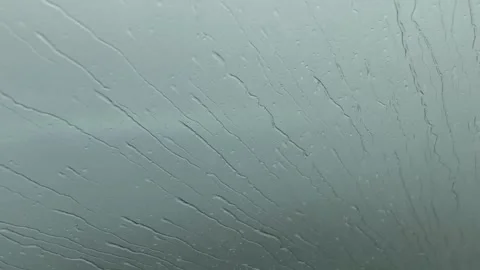 Heavy rain on windshield. Stock Footage 145567890