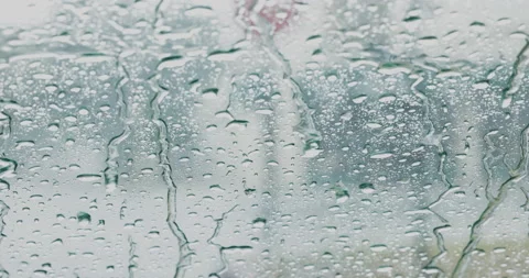 Heavy Rain On Windshield Stock Footage 177783337