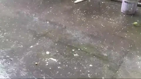 Heavy rainfall in City of Indore MP India  Stock Footage 282246529