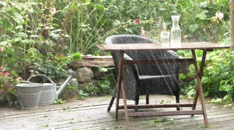 Heavy rainfall Stock Footage 807205