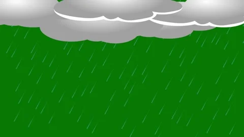 Heavy rainfall with lightning Stock Footage 273131282