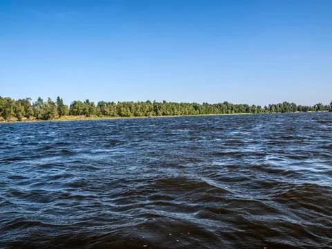 Heavy river waves Stock Photos