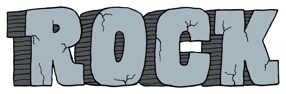 Heavy rock Illustrazione stock