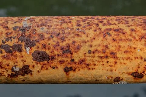 Heavy rust corrosion profile 스톡 사진