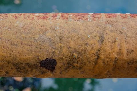 Heavy rust iron conduit Fotos Stock