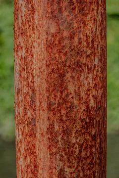 Heavy rusty metal post  Stock Photos