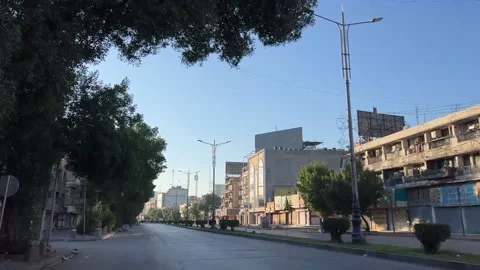 Heavy security measures in Iraq for first census in 27 years, CIUDAD SÁDER, IQ - Video stock 292929097