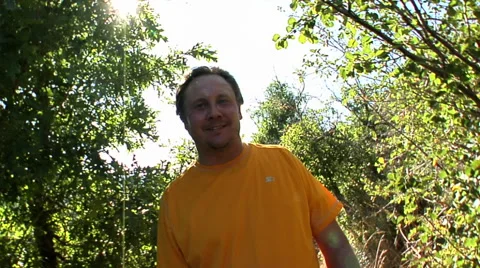 Heavy-set man portrait. Stock Footage 46594524