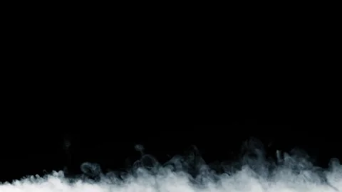 Heavy smoke on black background 4k Stock Footage 244948024