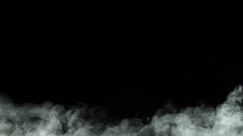 Heavy smoke on black background Stock Footage 244200009