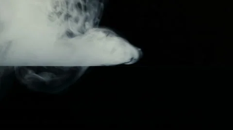 Heavy Smoke Falling On Ledge Video stock 68416809