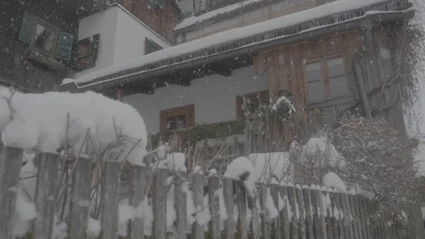 Heavy Snow 4k Stock Footage 124576060