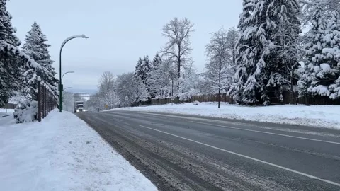 Heavy Snow Day in Christmas 4K Stock Footage 247787341