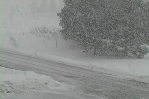 Heavy snow fall up north Video stock 65674