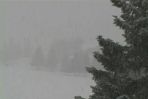 Heavy snow fall up north Video stock 65675
