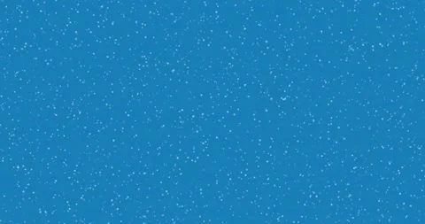 Heavy snow falling down on blue screen background. Simple winter screensaver Stock Footage 146260041