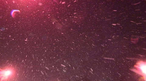 Heavy snow falling at night in the city Stock Footage 45183967