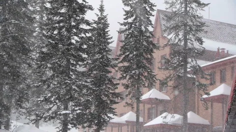 Heavy snow Stock Footage 2662627