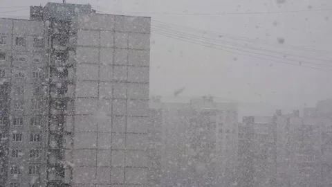 Heavy snow Stock Footage 166806018